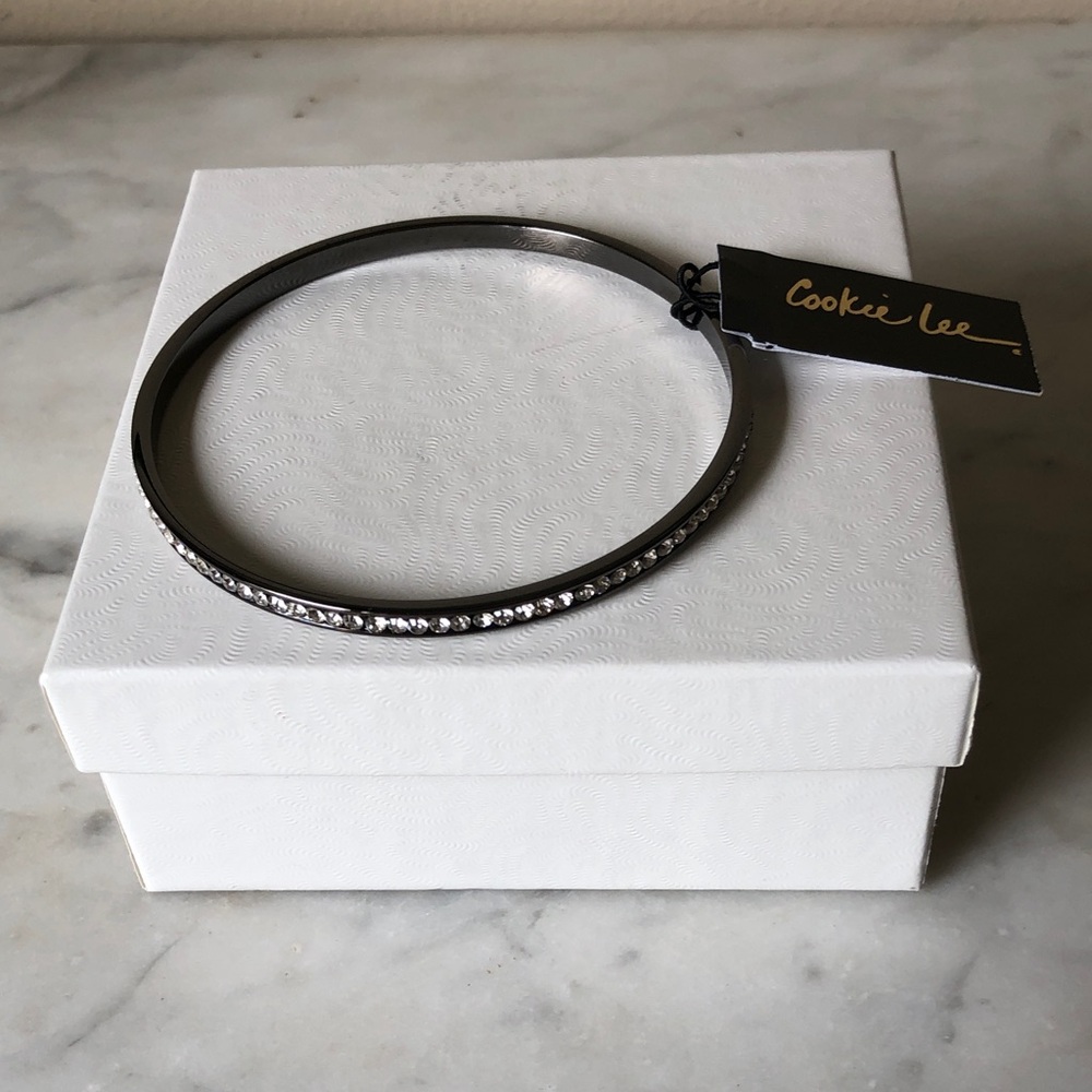 Cookie Lee Rhinestone Bangle Bracelet  NWT